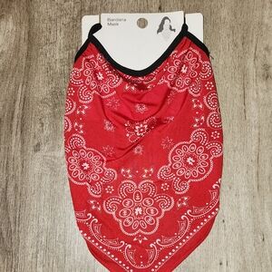 Red Bandana Mask